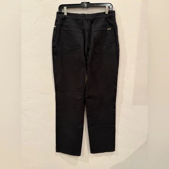 St. John Black Straight Leg Women's Jeans - Picture 2 of 6